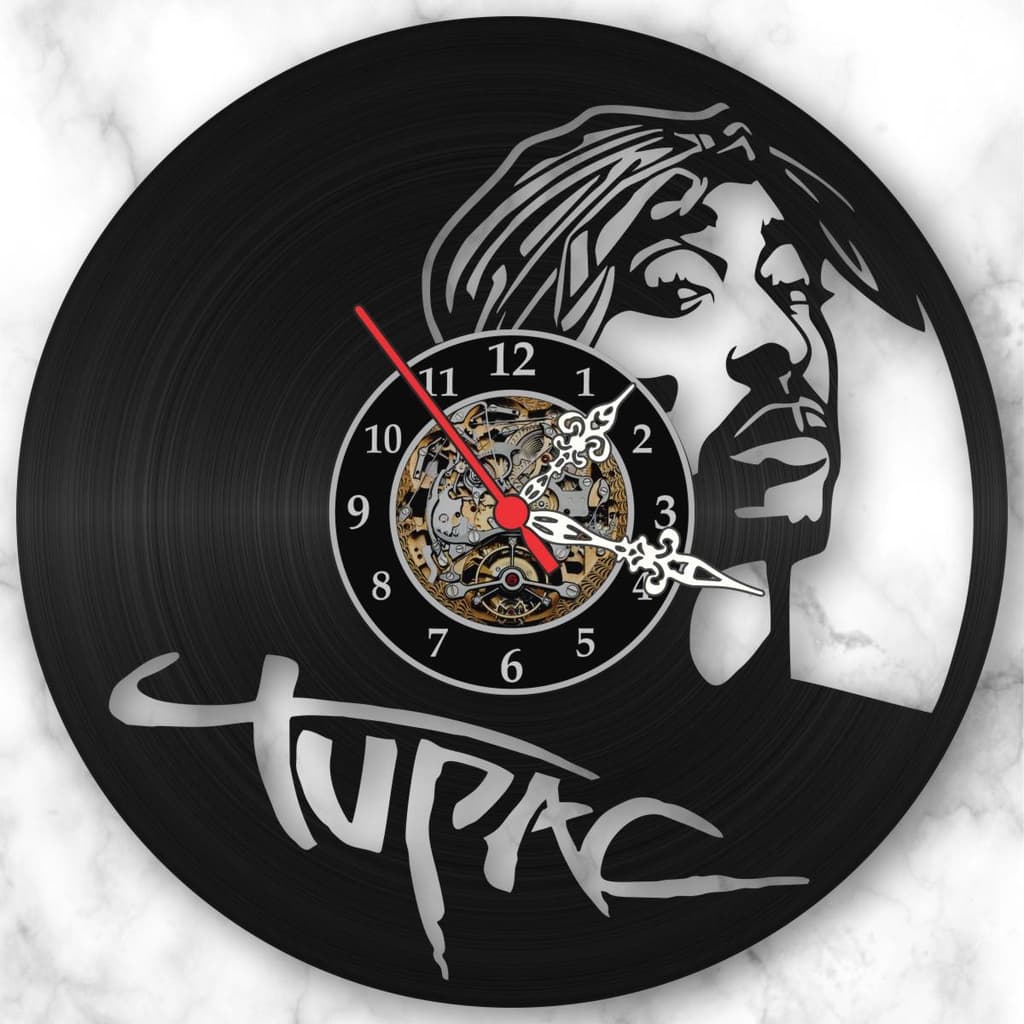 Relógio Parede Tupac Gangsta Rap Hip Hop Musica Vinil Lp