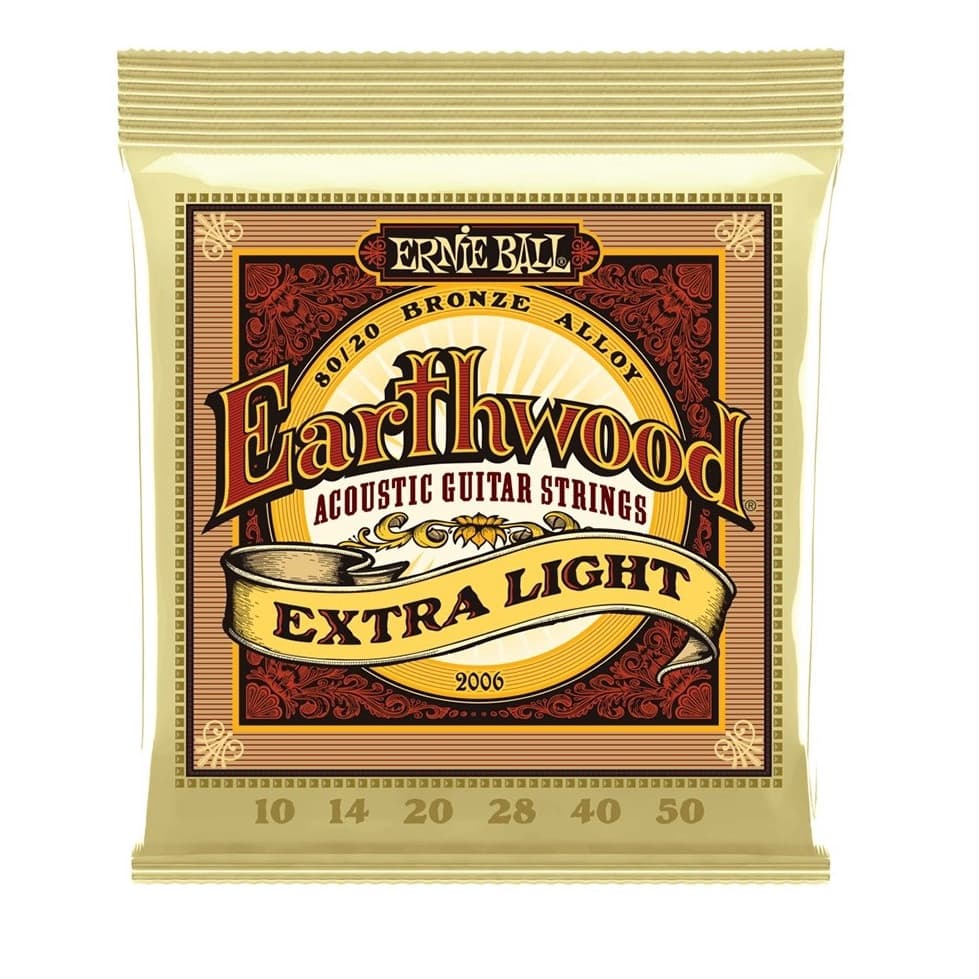 Encordoamento Earthwood 80/20 Violão 010 Ernie Ball P02006