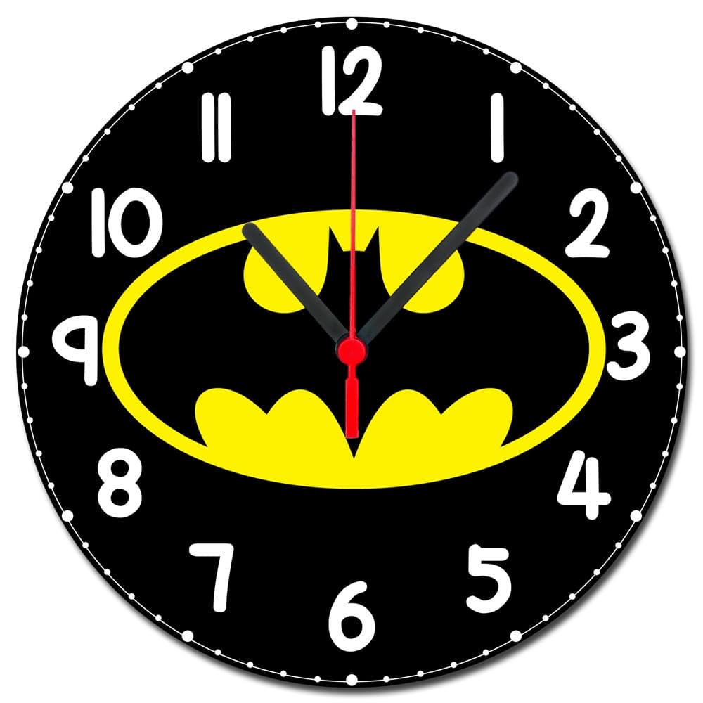 Relógio de Parede Batman Personalizado - Relógio do Batman