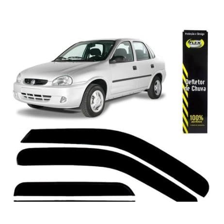 Calha de Chuva Corsa Classic / Hatch / Sedan / Corsa Wagon 1994 a 2015  Ref:30004 - 4 portas
