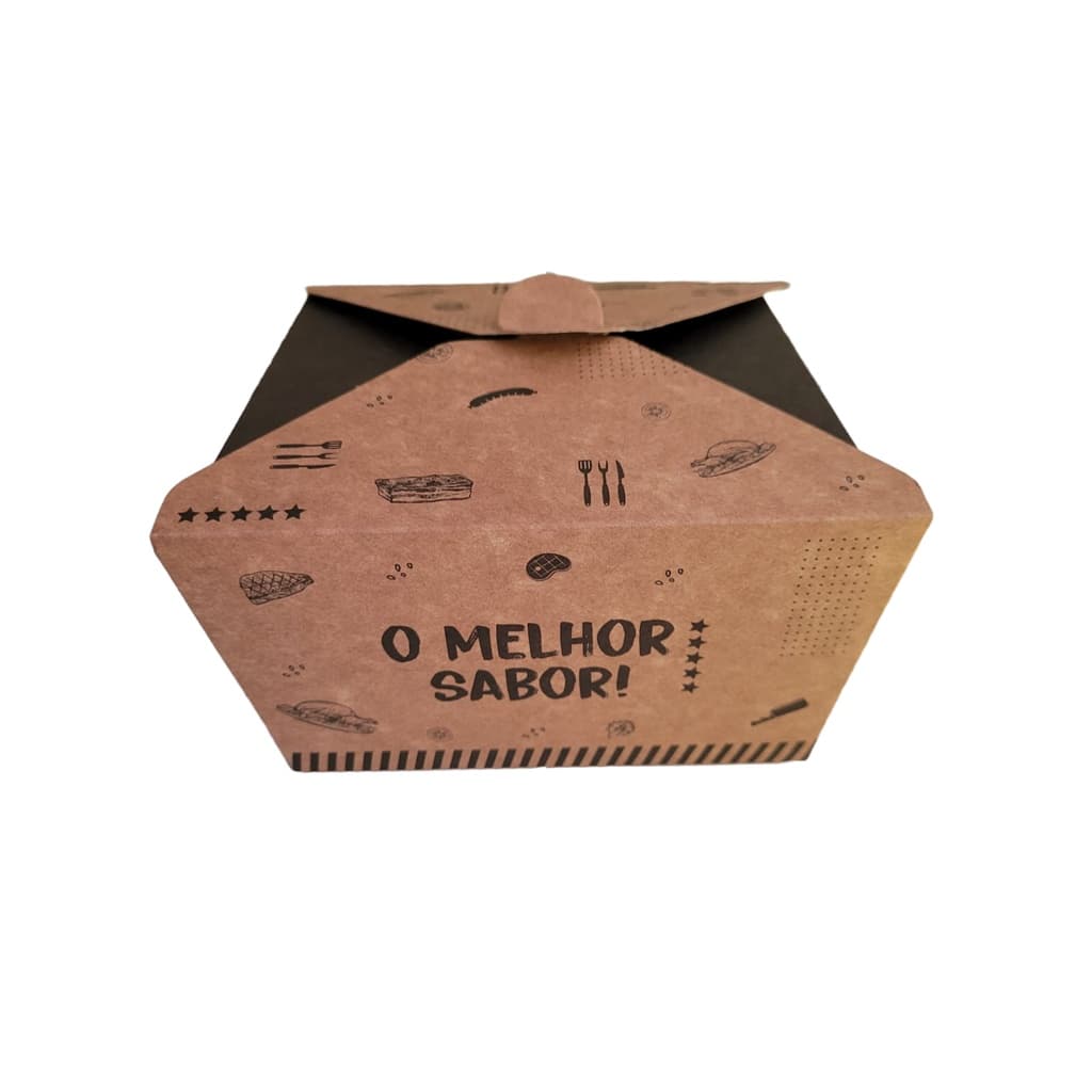 Caixa Embalagem para Frango Assado, Grelhado E Frito - 50/100 Unidades - LAMINADA!