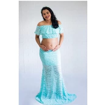 Conjunto Ciganinha, Gestante E Saia De Renda, Sereia