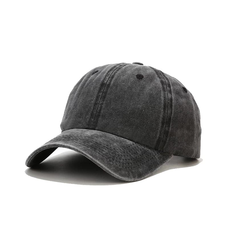 Boné Aba Curva Bulier Modas Jeans Liso Old Desbotado Estonado Diversas Cores Preto Azul Bege Vermelho