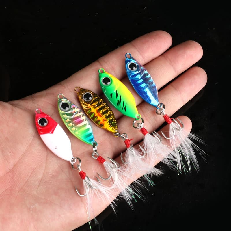 Isca De Metal Colher De 10G 15G 20G Artificial Jig Shore Jigging Lenta Marítima Equipamento De Pesca
