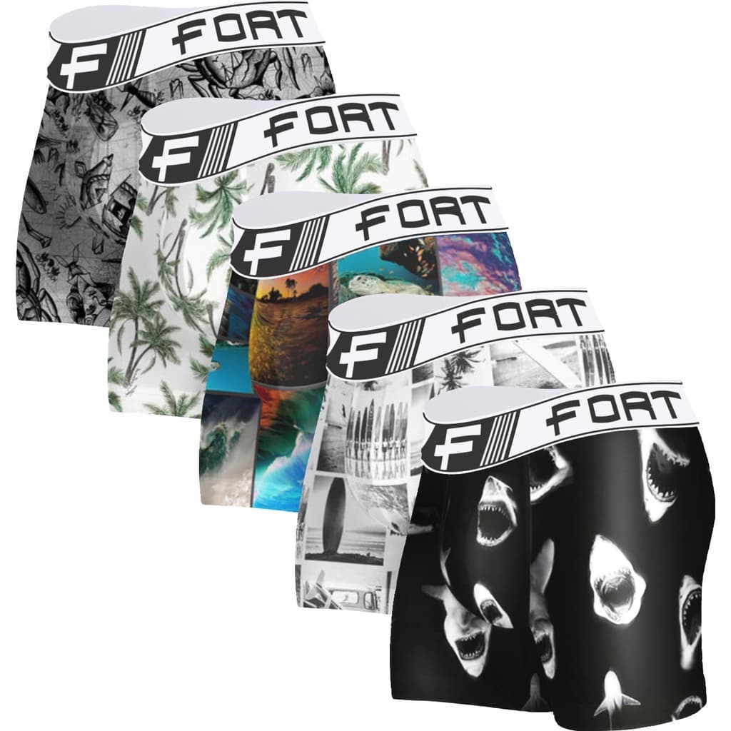Kit com 5 ou 3 Cuecas Microfibra Boxer PROMOÇÃO adulto Elastico