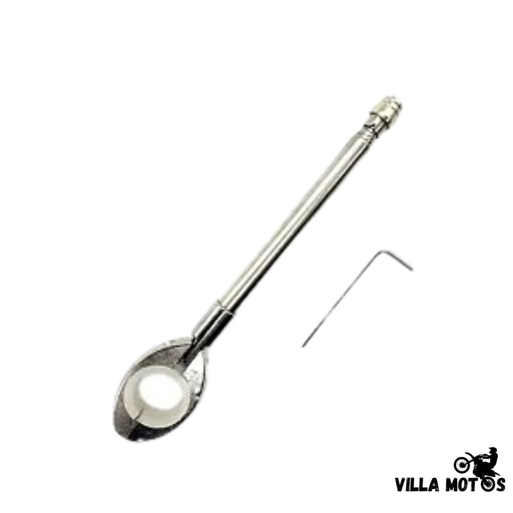 Antena Retrátil Corta Pipa Moto 7 Estágios Guidão Aço Inox Cromado