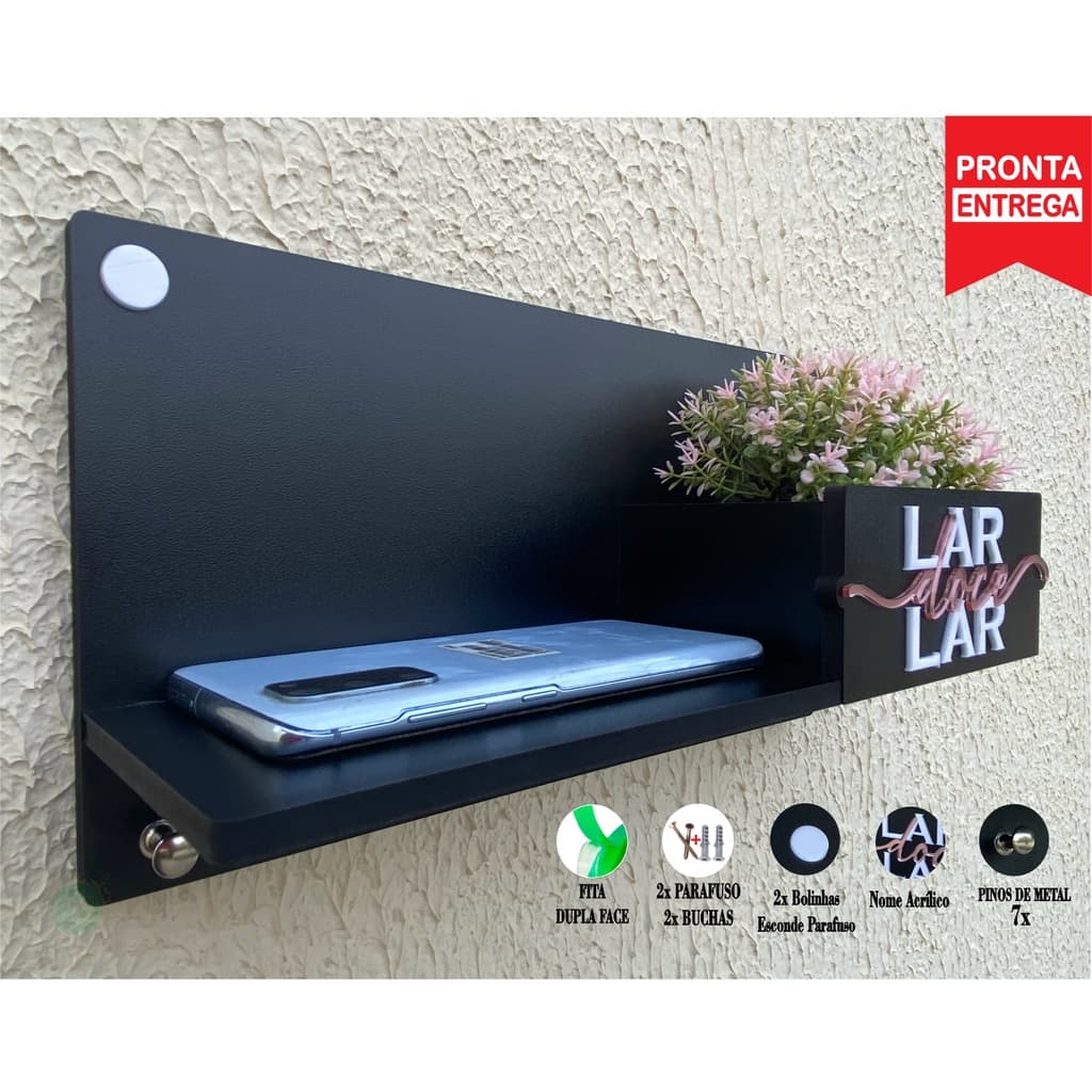 Organizador para casa ou Apartamento - Porta chaves lar doce lar carteira celular - Modelo 2023 - Oficial WL Personalizados