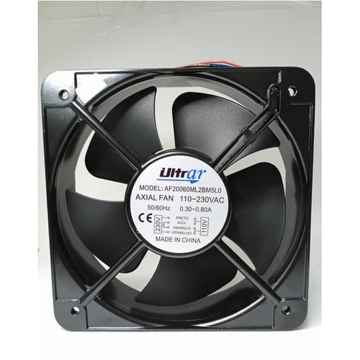 VENTOINHA 200X200X60 AC 110/230V 60/50HZ ROLAMENTO 0.71/0.36AMP  2600 RPM AF20060ML2BM5L0