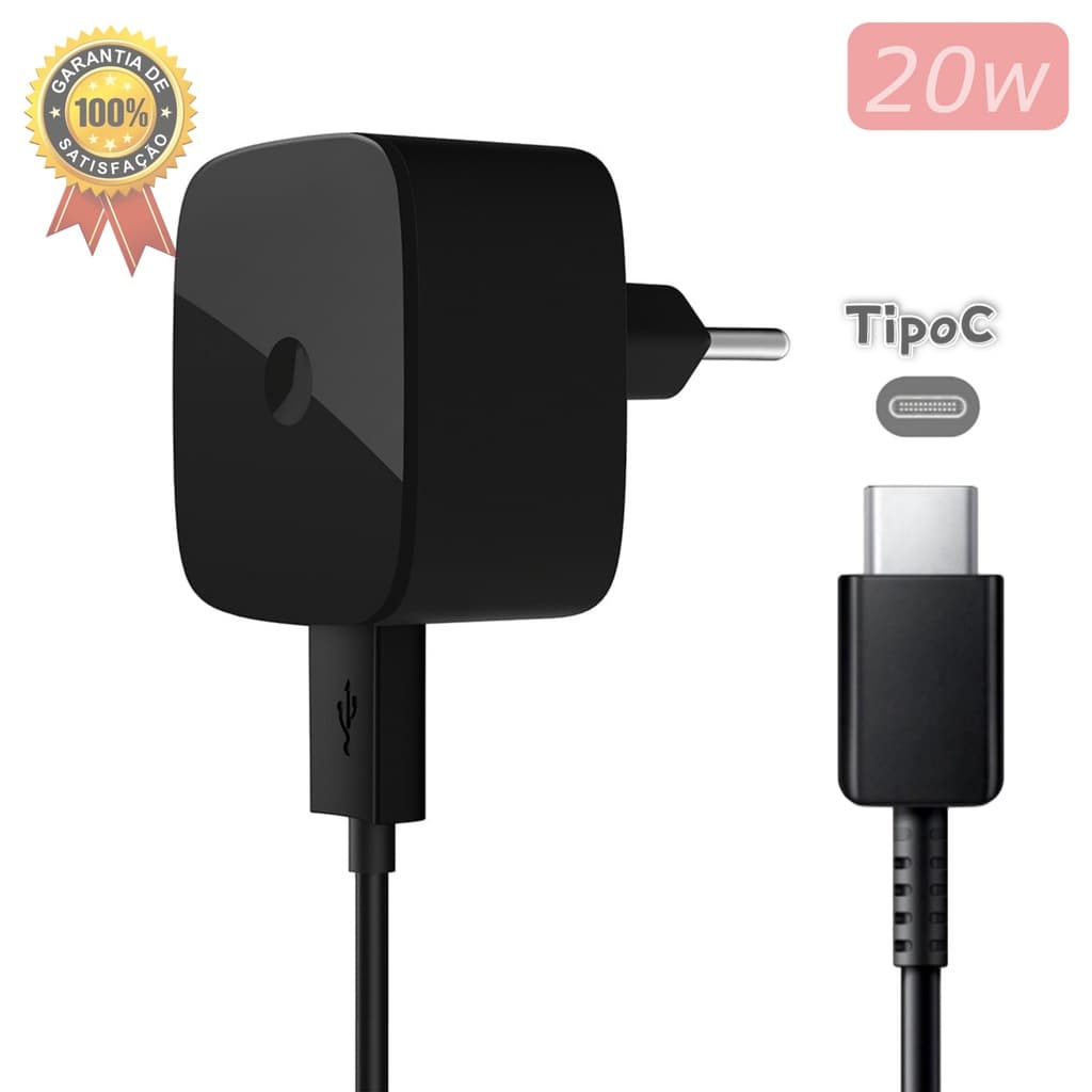 Carregador de tomada Original Altomex Tipo C e Micro USB V8 Tubo Compatível com Samsung, Motorola, Xiaomi, LG e demais