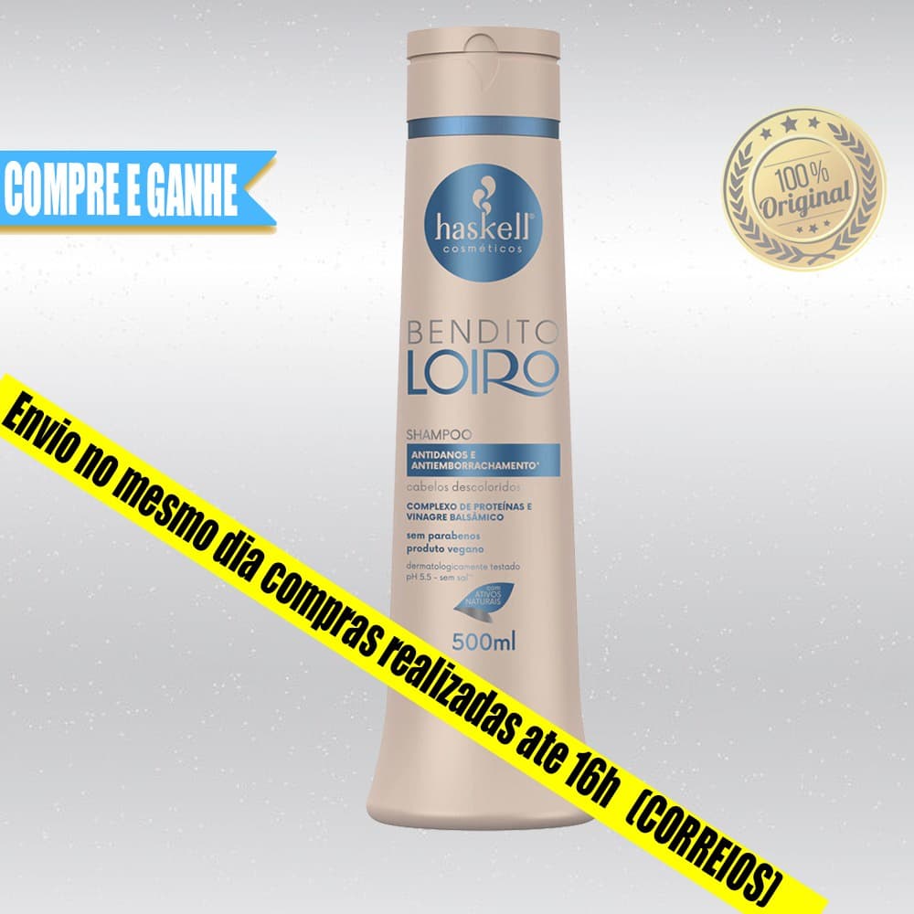 Shampoo Haskell  Bendito Loiro - Antidanos e Antiemborrachamento