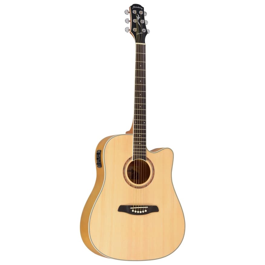 LE30C-NS Violão Folk London Aço Eletrico Strinberg