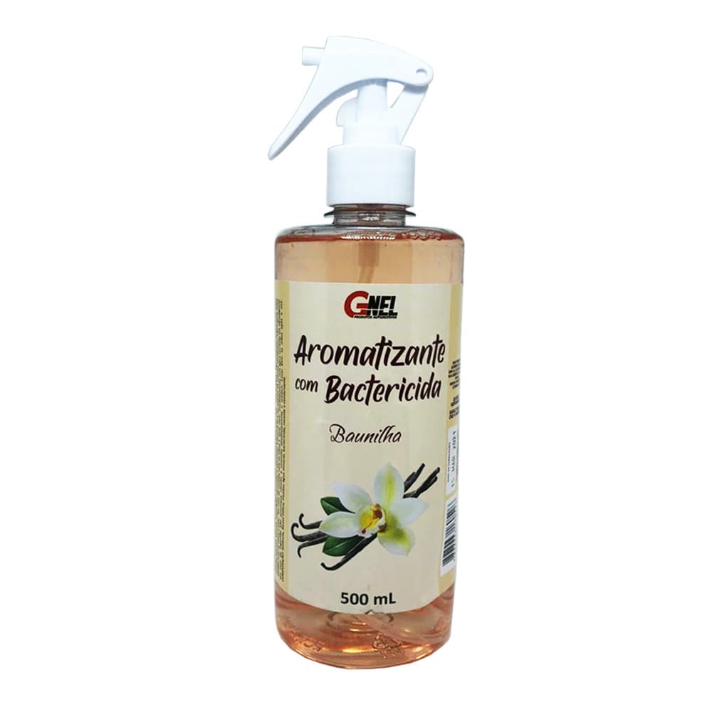 Aromatizante Com Bactericida Baunilha 500ml Gnel para carros e ambiente