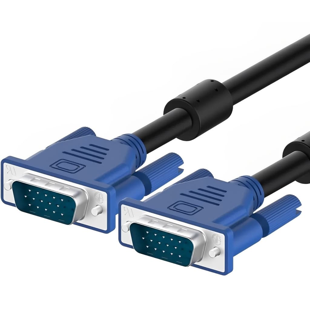 Cabo Vga Para Monitor Macho Lcd Pc Câmeras 1,5 Metros Novo