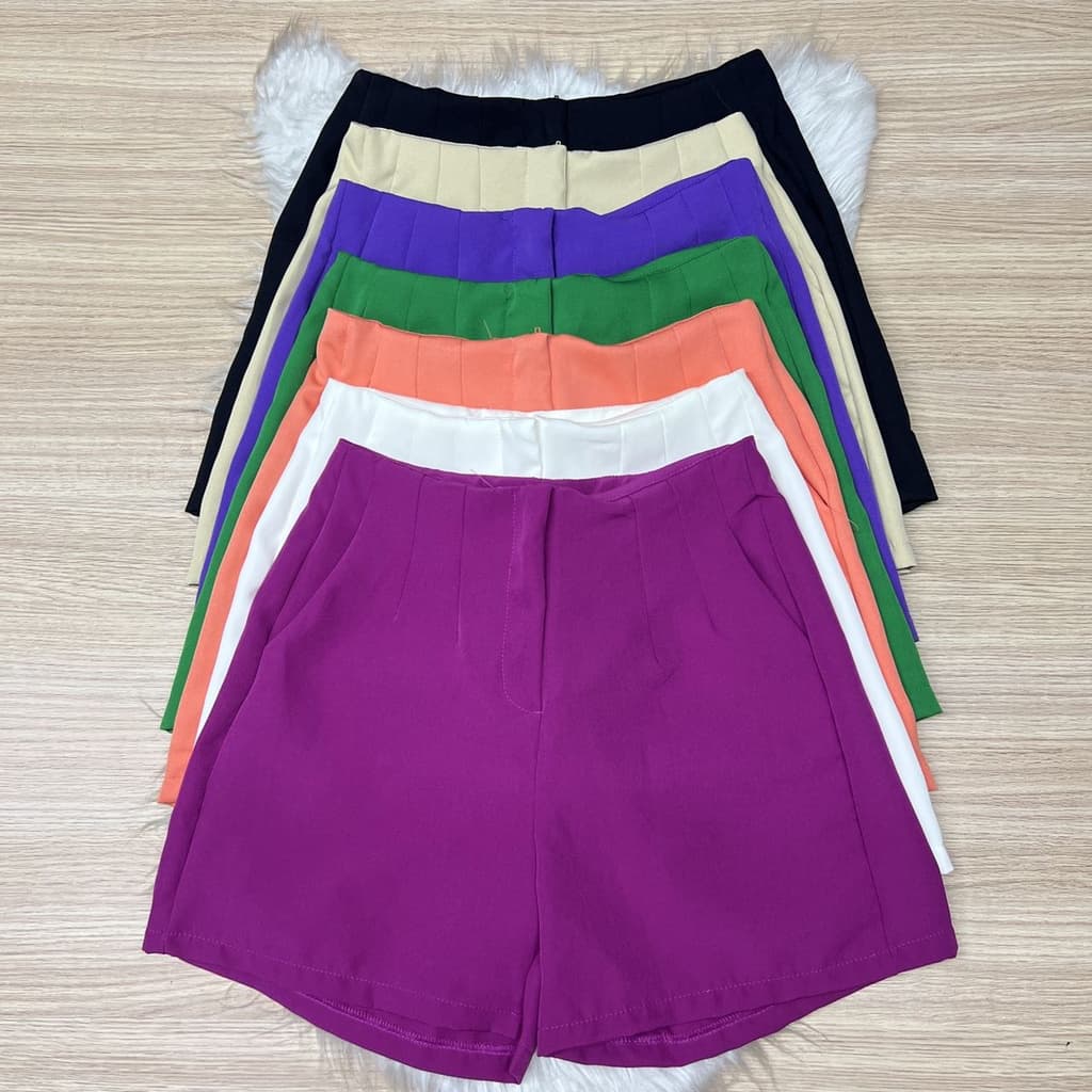 Short Cintura Alta Alfaiataria Feminio