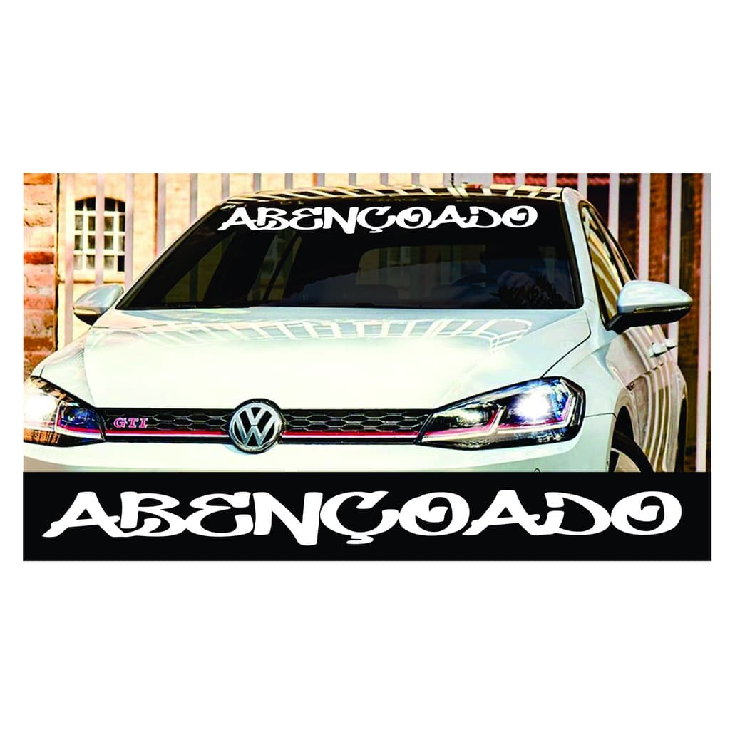 Adesivo De Para-brisa Abençoado Carro Tuning Dub