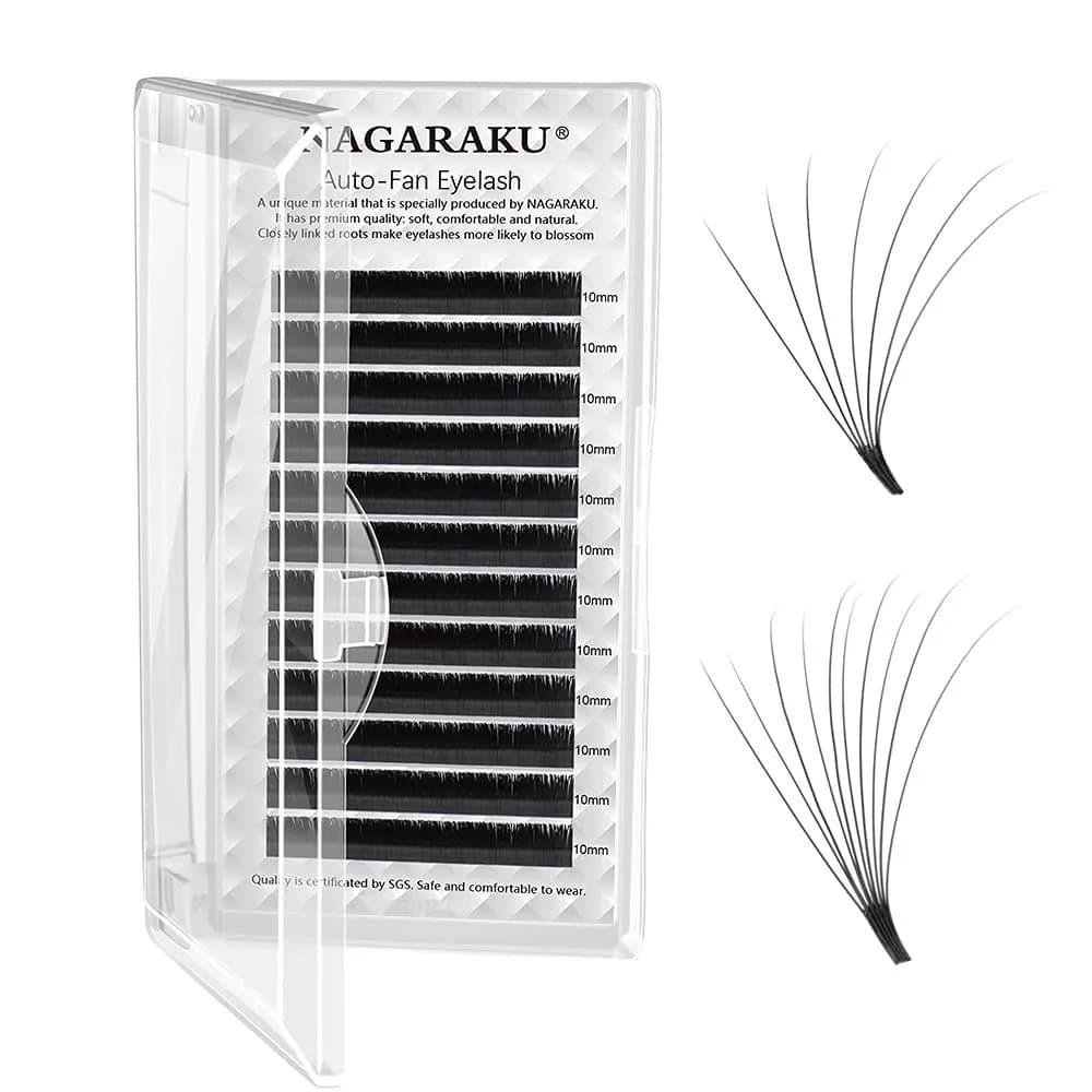 Fios para Extensão de Cílios Nagaraku Auto Fan | Volume Russo - Mix (8-15)
