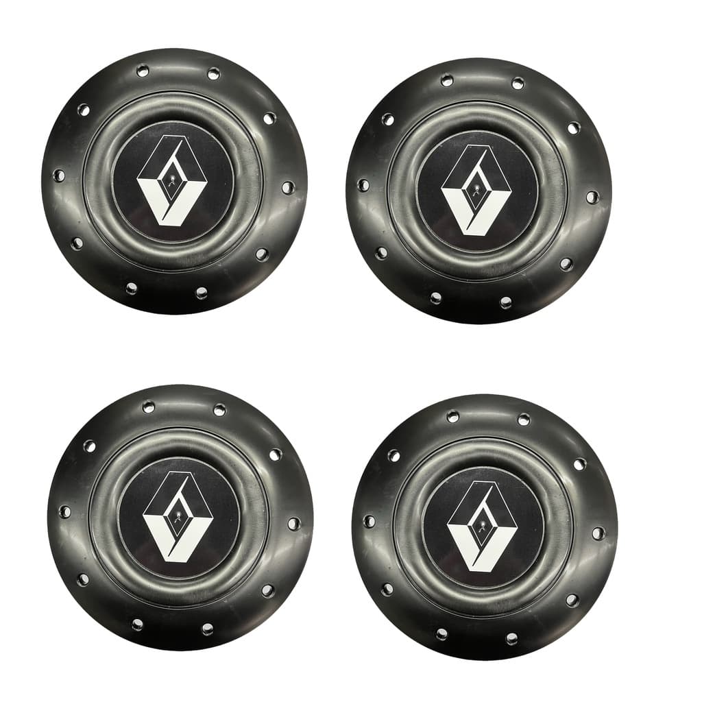 4 Calotinha Roda aro de Ferro Renault Aro 14 15 Amarok 4 Furos 4x100 Calotinha Central