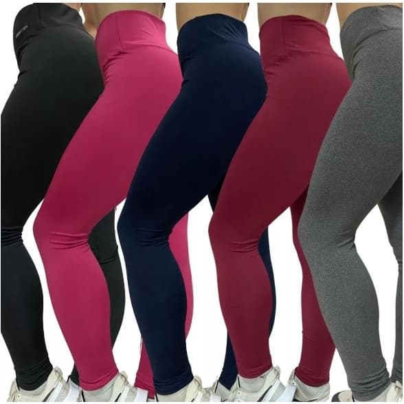 Calça legging feminina Cós alto Suplex academia Fitness