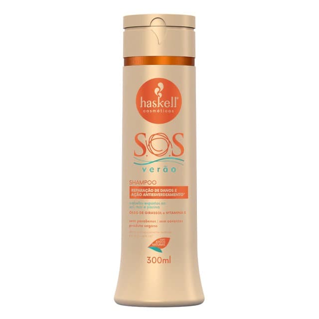 Shampoo Haskell Pós-Sol S.O.S Verão 300ml - Reparação de Danos