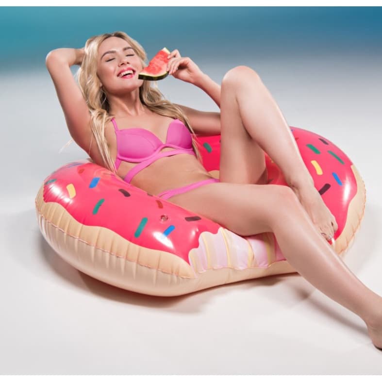 Boia Inflável Donut's Rosquinha Adulto e Infantil 60/70/80/90/120 cm