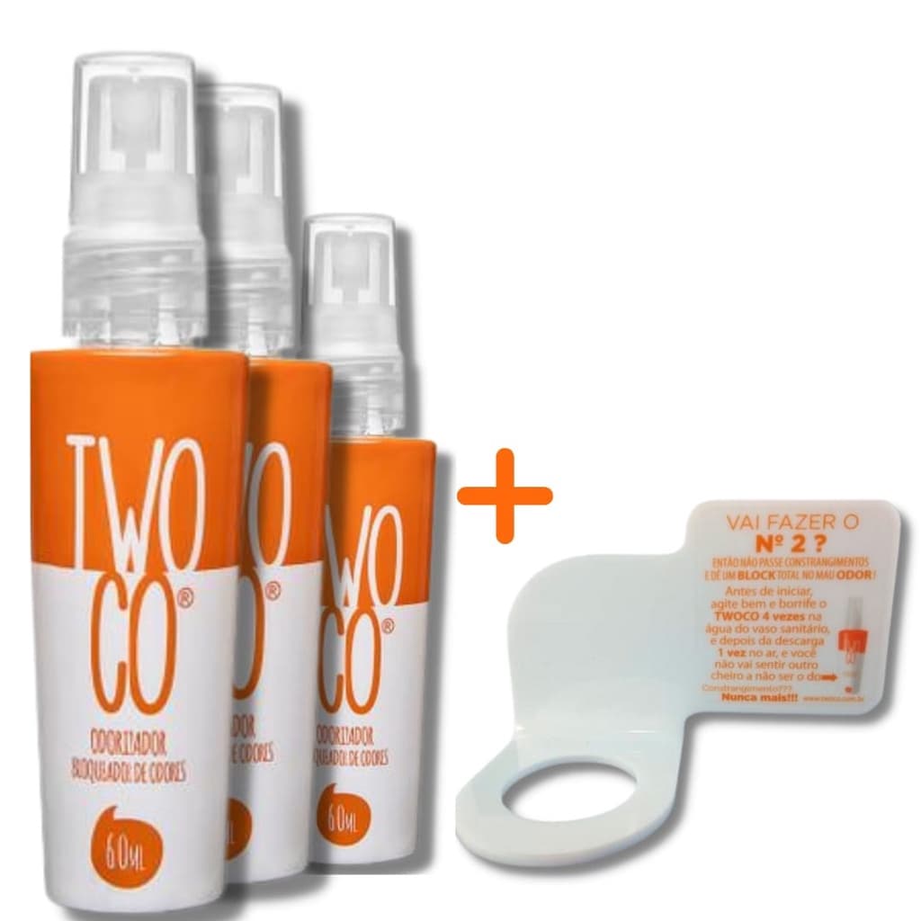 3 Bloqueadores De Odores 180 ml + Suporte