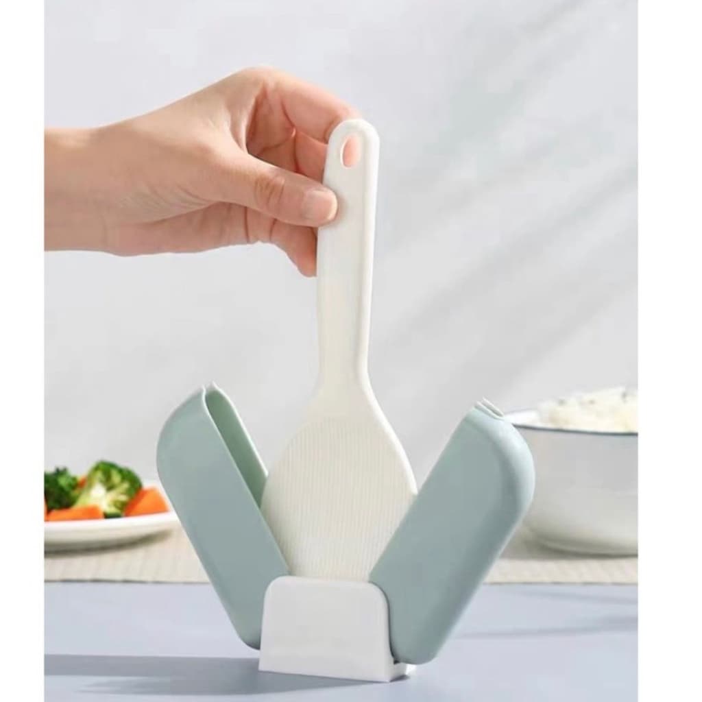 Colher de Arroz Com Base Protetora P/ Panela Elétrica Cozinha Japonesa