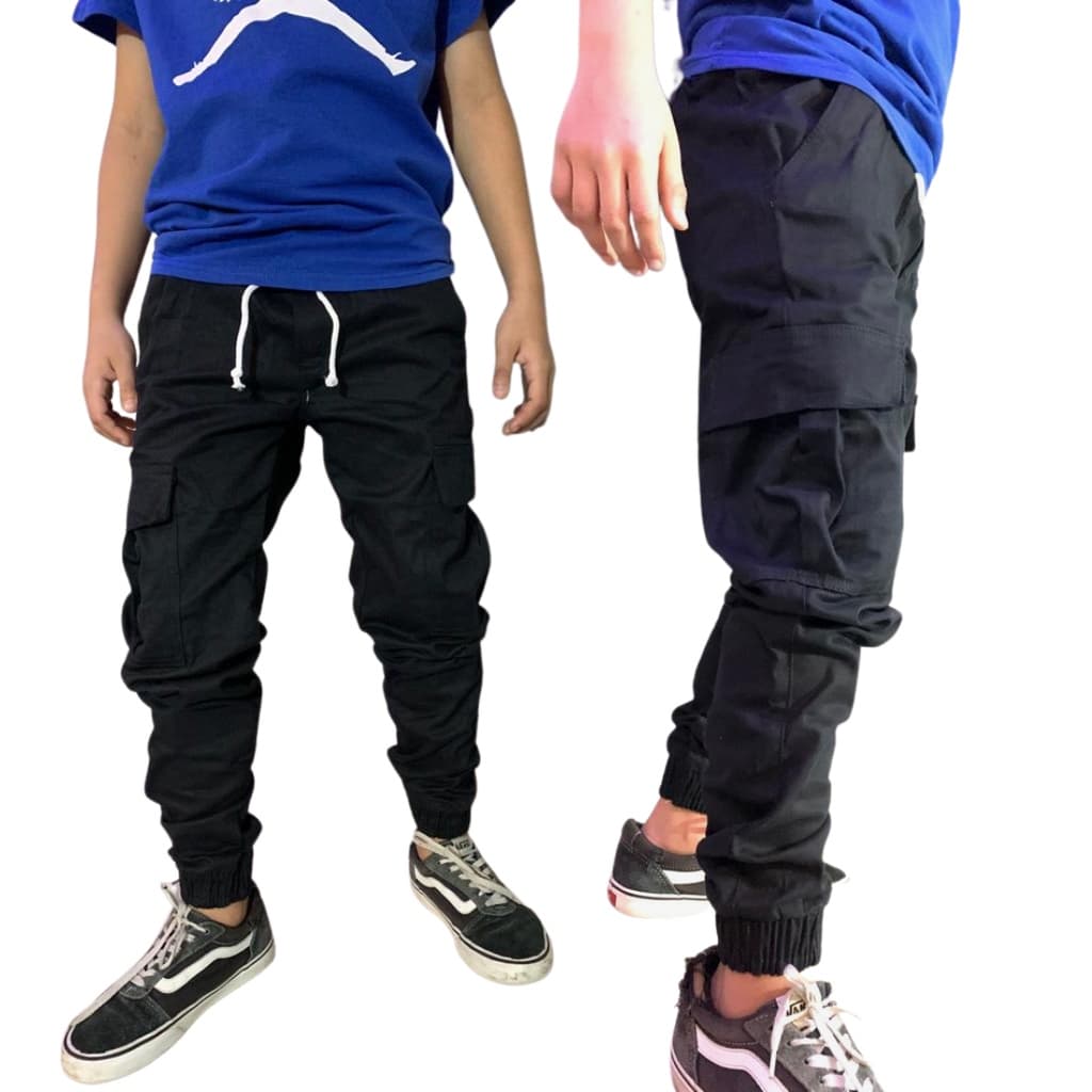 Calça jogger Cargo infantil  Kids juvenil jeans masculino promoção 04 ao 16 anos