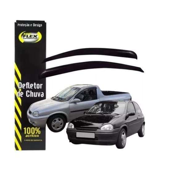 Calha de chuva (2PTS) - Corsa hatch (94 até 01) Pick-up Corsa (94 até 03) Ref: 40004