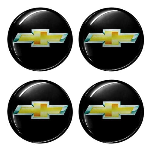 Kit 4 Emblemas Adesivos Resinados Auto Relevo - Escolha seu Veículo