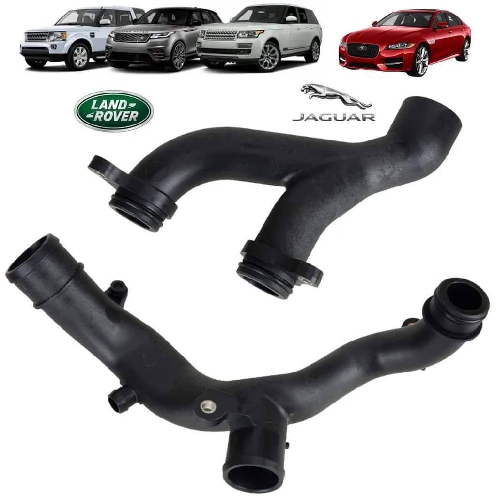 Par Tubos Agua Valvula Termostatica Lr Discovery 4/RR Sport/Velar/Vogue/Jaguar F-Pace/F-Type/ XE/XF/XJ 3.0 24V V6/5.0 32V V8 GAS 2010 A 2020 LR090630/SKU2863