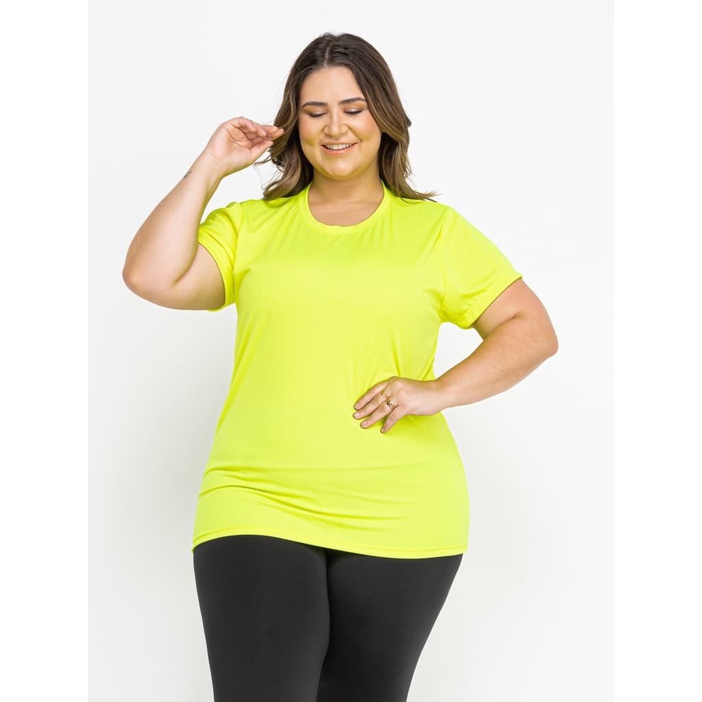 Camiseta Feminina Plus Size Dry Fit | Academia | Treinos | Roupas Femininas