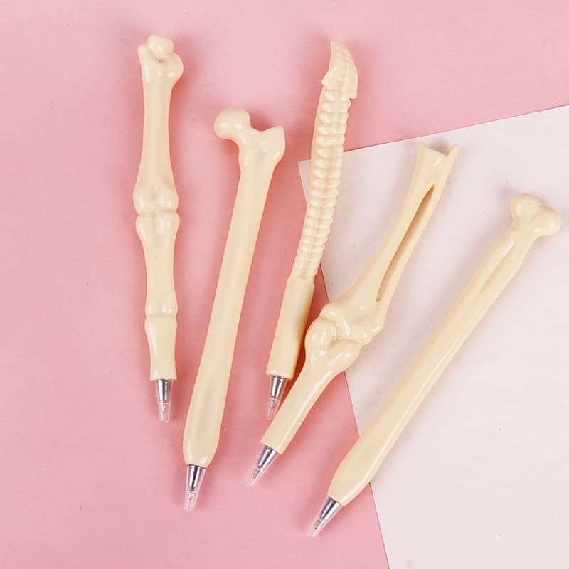 Novos Caneta Ossos De Papelaria Criativos Papelariahalloween Esferográfica Material De Escritório Suprimentos Estudantis