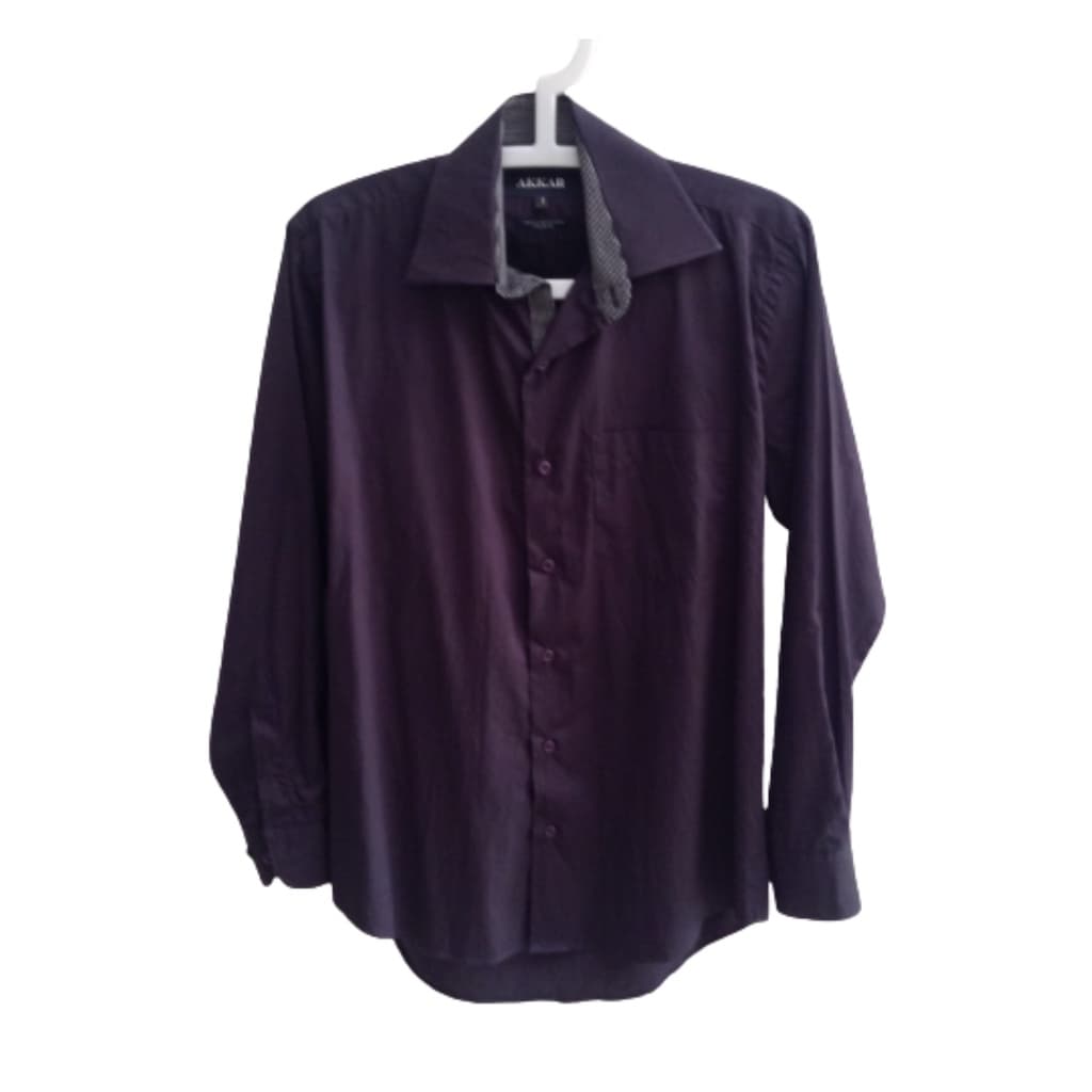 Camisa Masculina Manga Comprida - AKKAR - Azul Escuro Tam. 1