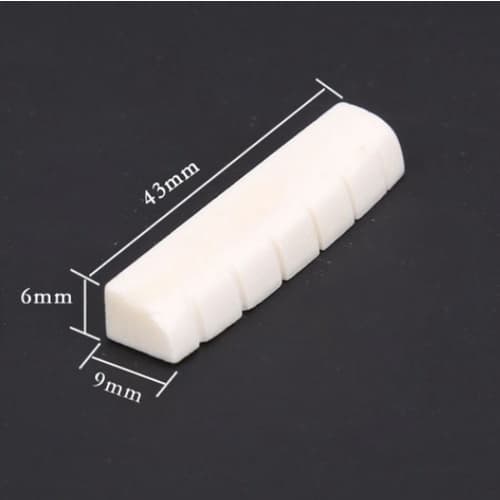 Nut Pestana De Plástico Capo Para Violão Aço 43mm