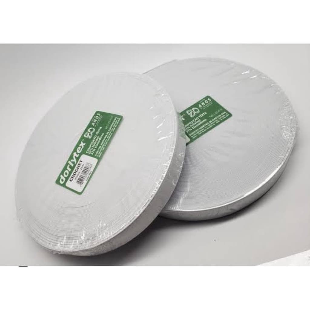 Elástico branco 50mm x 25m Dorlytex