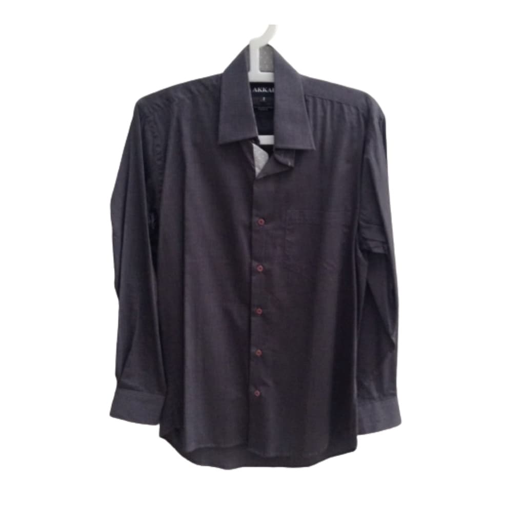 Camisa Masculina Manga Comprida - AKKAR - Preto - Tam. 1
