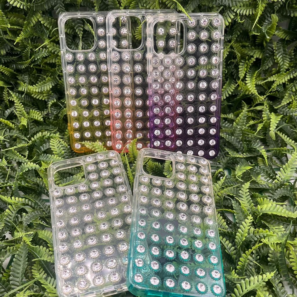 Capinha para iPhone com Strass degrade