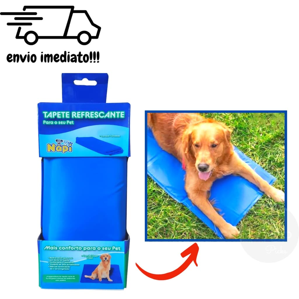Tapete Refrescante Gelado Para Pet Cachorro Cão Gato 50x90 Cm Porte Grande Tapete Confortável E Resistente Com Gel