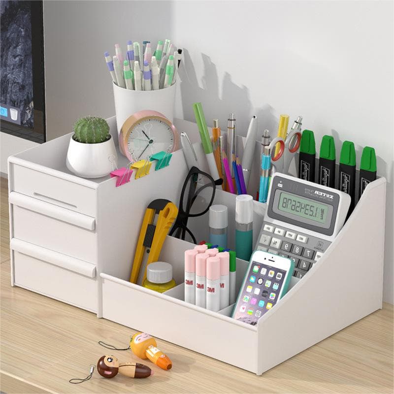 Organizador de Mesa Multiuso com Gavetas Escritório Maquiagem