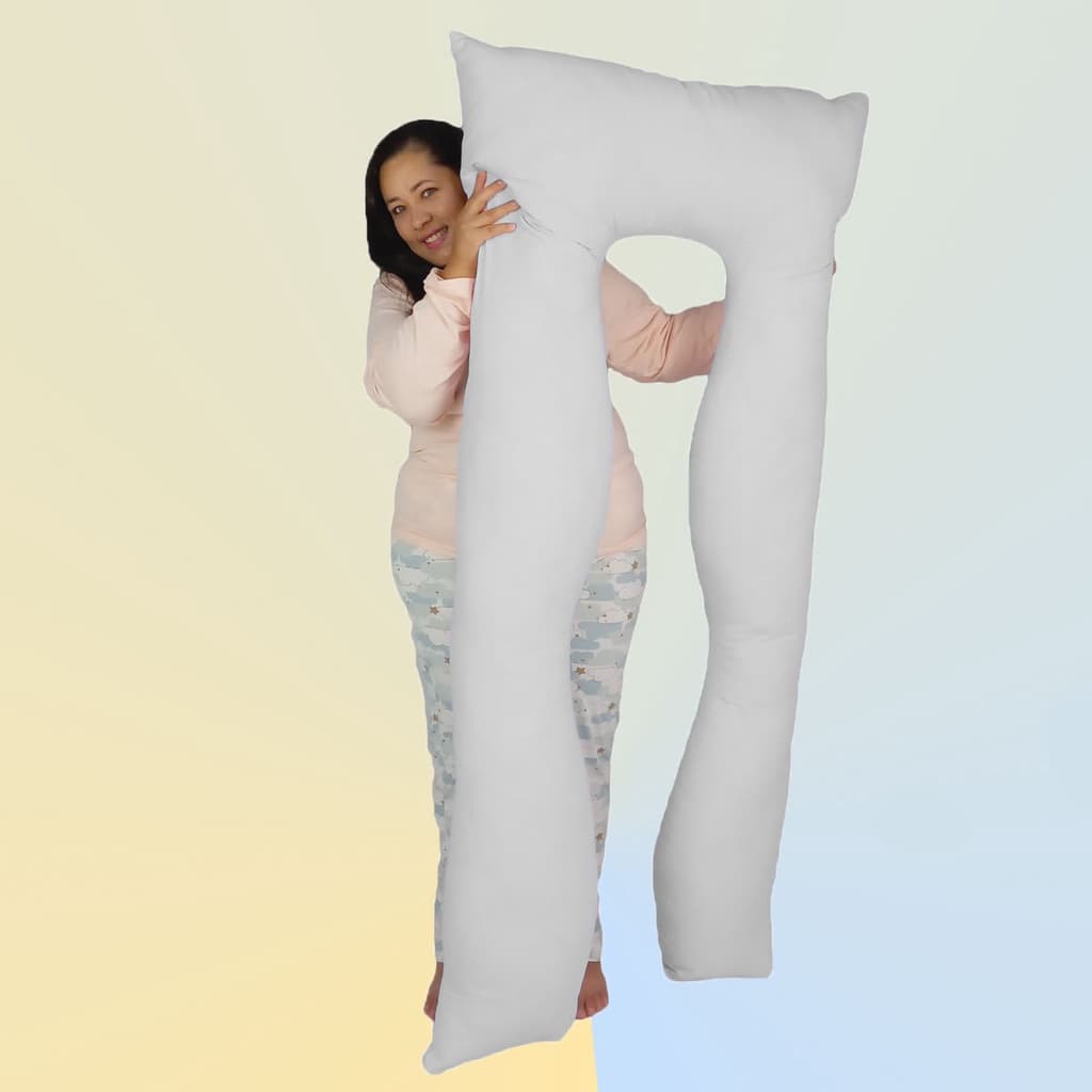 Travesseiro Gigante de Corpo para Gestante Formato U 170x80cm