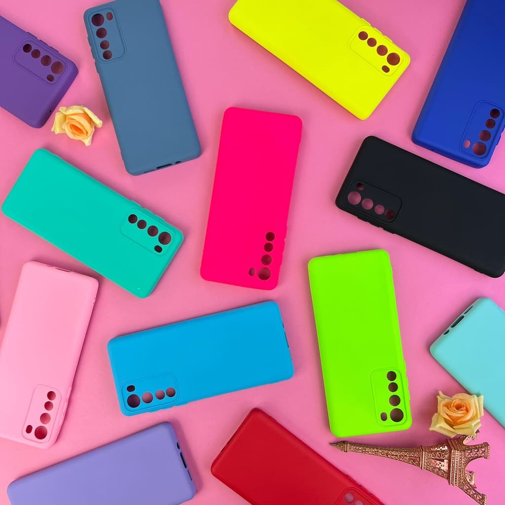 Capinha Para Motorola Moto Edge 5G / Capa Case Silicone Aveludada Colorida Forrada (CF26)
