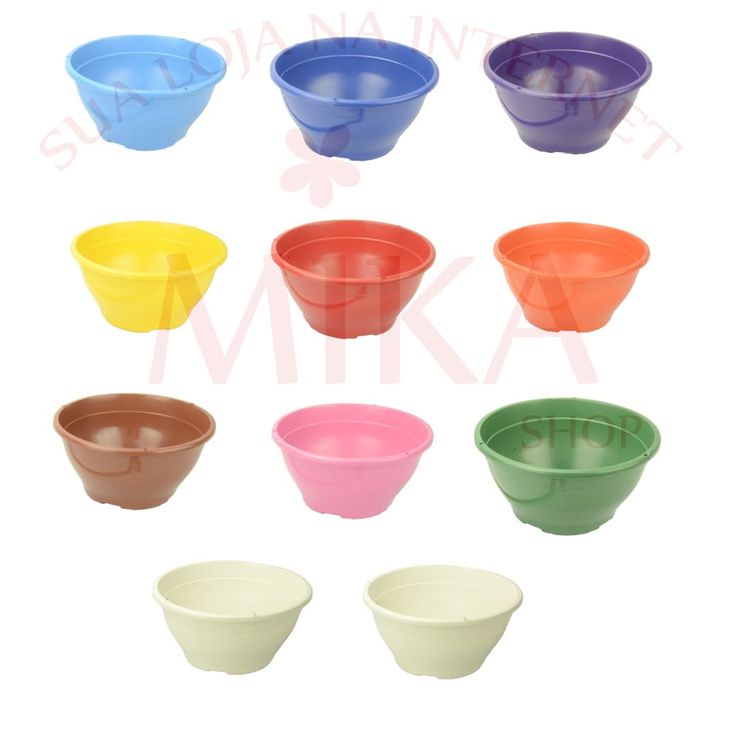 Vaso Cuia Tamanho 21 Colorido de 2 Litros Para Decoração de Casa e Jardinagem Suculentas e Cactos