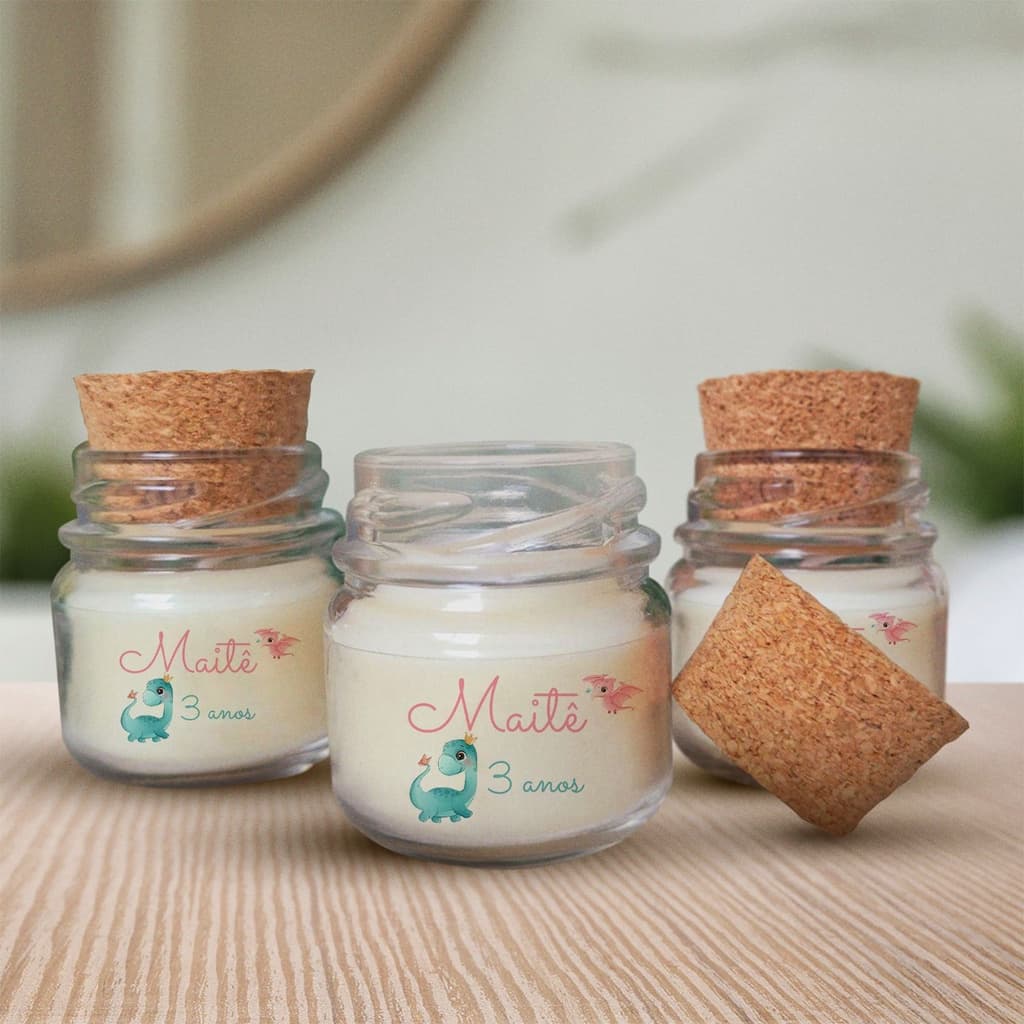 Vela com aroma 30g 6 unidades  batizado maternidade crisma chá de bebe e mais