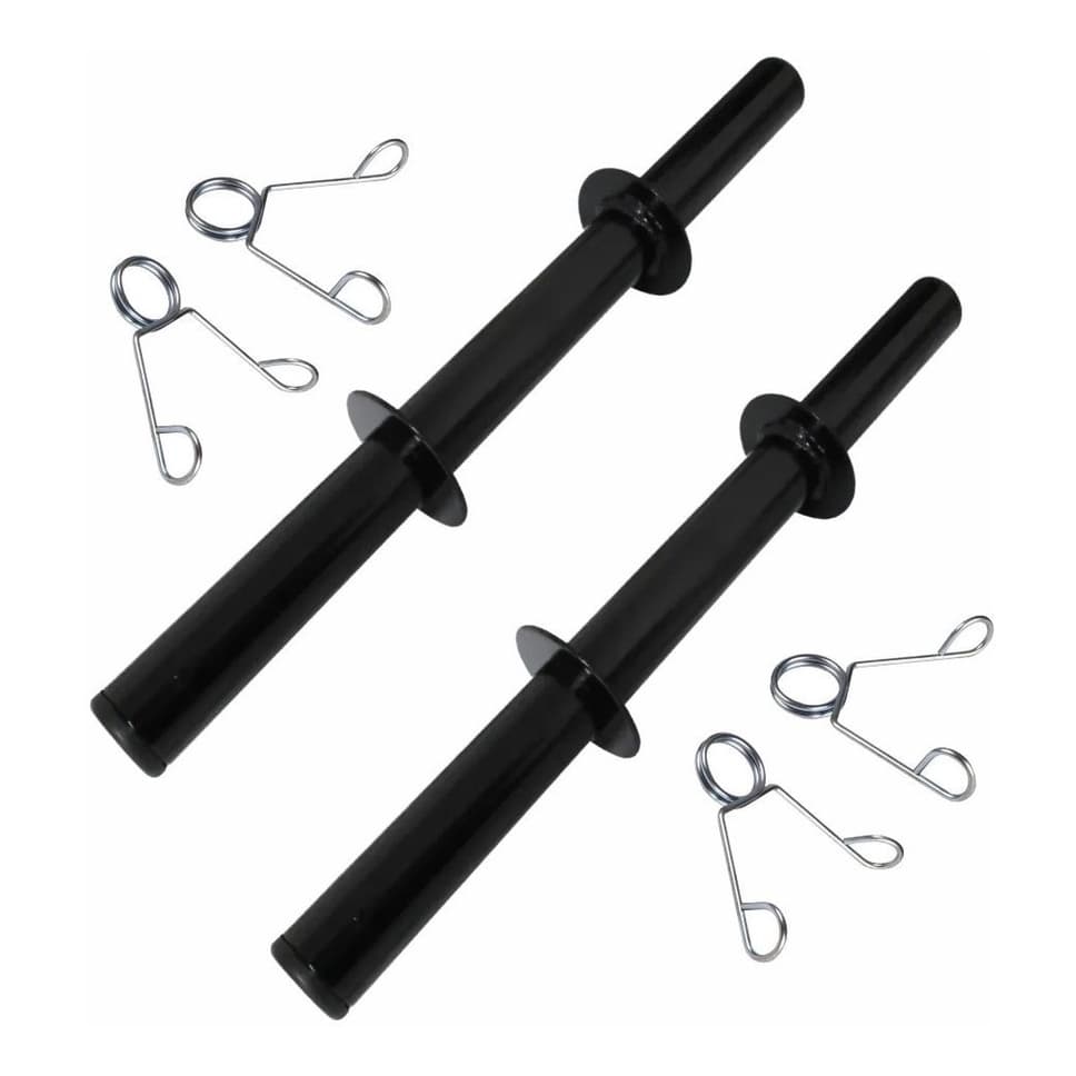 Par De Barras Oca 40cm Halteres Presilhas Musculação