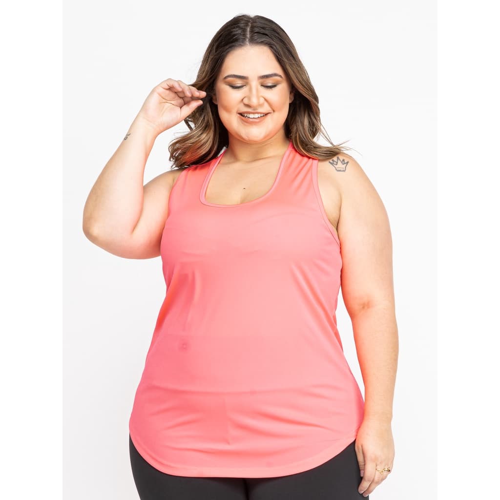 Regata Dry Fit Plus Size Verão Academia Feminina.