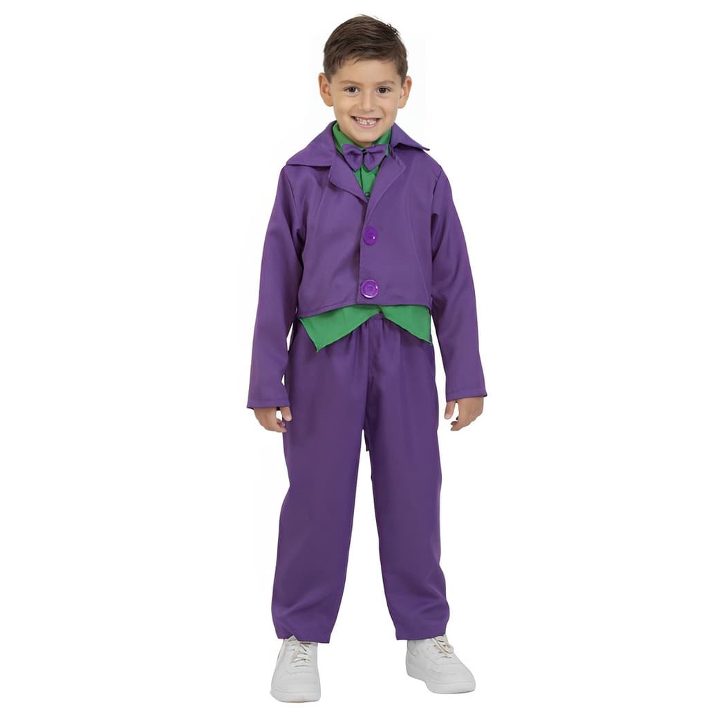 Fantasia  Infantil Coringa Cosplay  Carnaval Halloween Festa