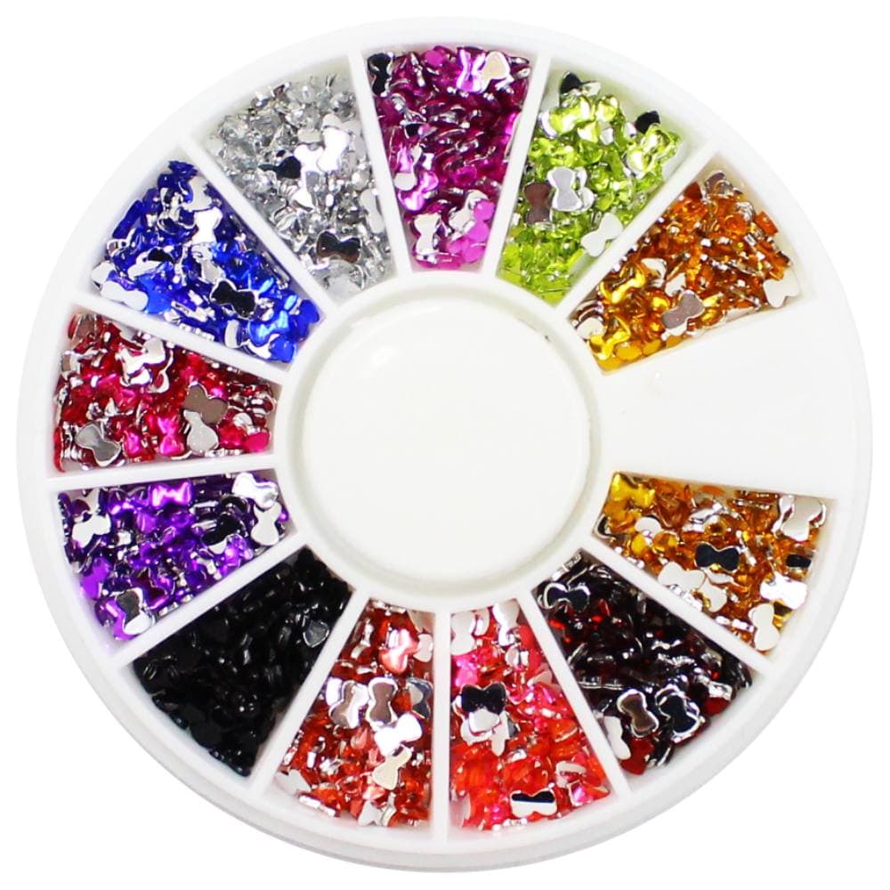 Disco De Pedrarias Laço 2 X 4mm Para Decoração De Unhas