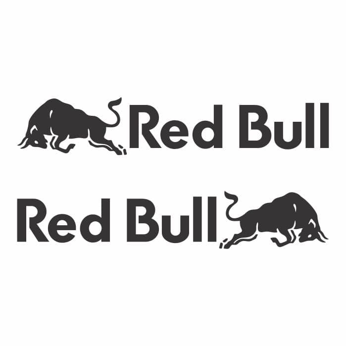 Adesivo Red Bull par para capacete e moto lado esquerdo e direito AD1072