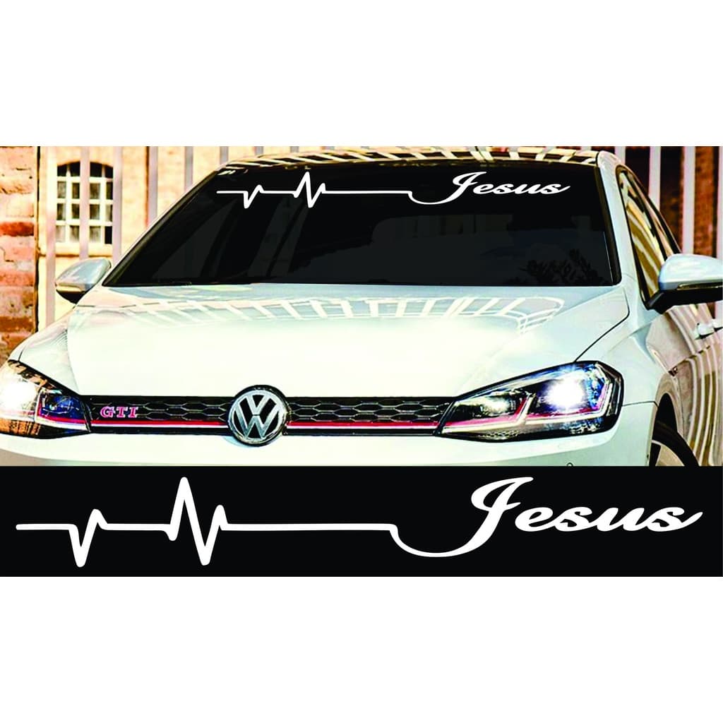 Adesivo Cristão De Parabrisa Jesus Carro Tuning