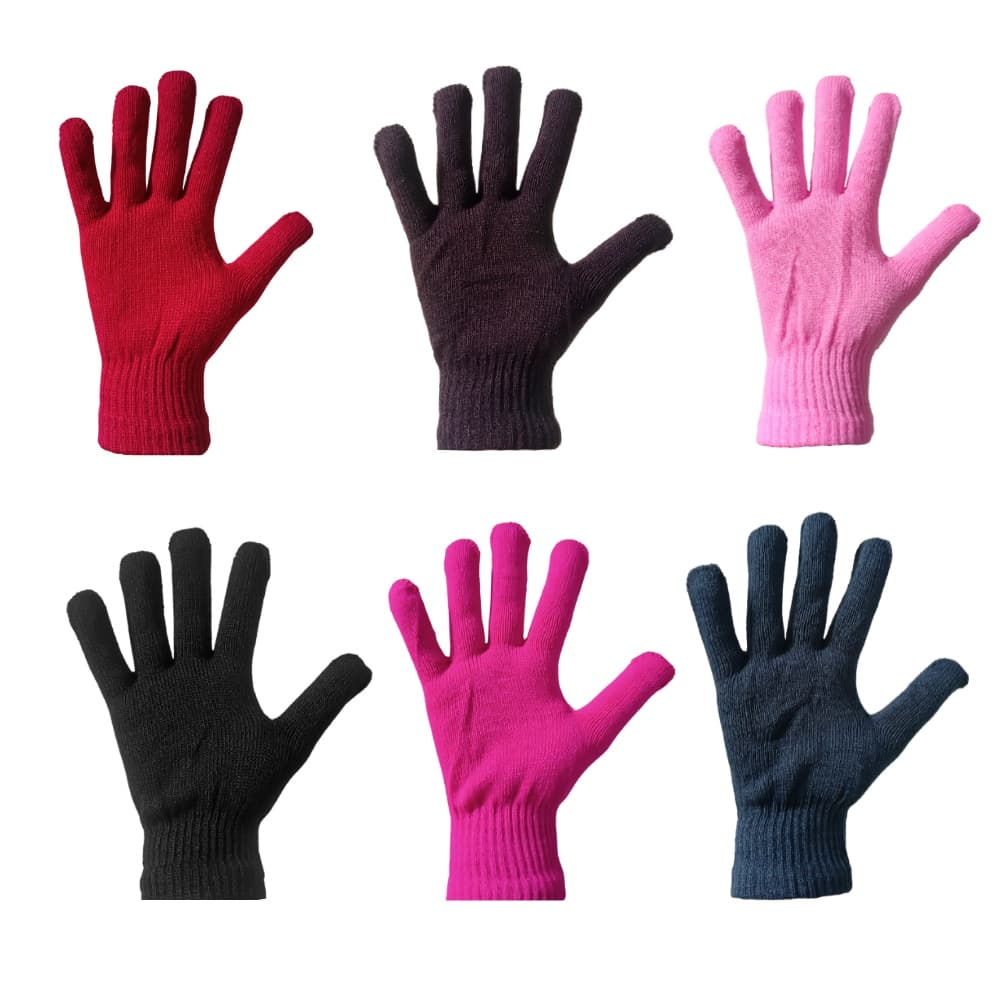 Luva de Lã Tricotada para Inverno Modelo Adulto LU62202